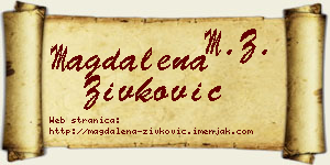 Magdalena Živković vizit kartica